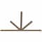 Ekena Millwork Saratoga Smooth Timber Gable Bracket, Douglas Fir, 84"W x 53"H x 1 1/2"D x 3 1/2"F, 15/12 Pitch GBW084X53X0204SAR00SDF - alternate 2